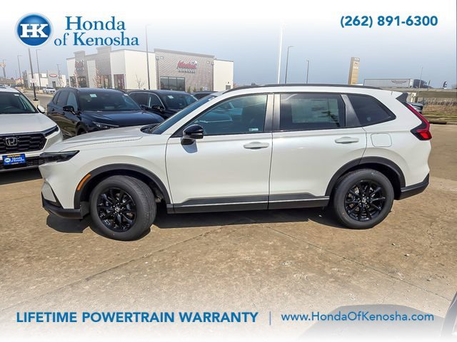 New 2027 Platinum White Pearl Honda Sport Hybrid AWD image 2