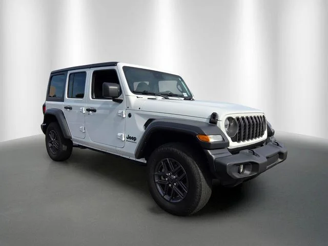 Used 2025 Bright White Clearcoat Jeep Sport S image 7