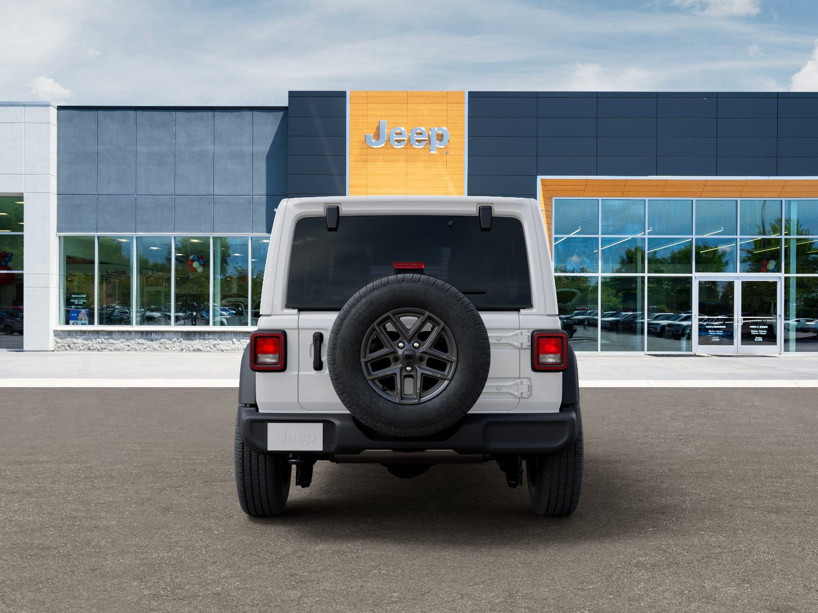 New 2026 Bright White Clear-Coat Exterior Paint Jeep Sport S image 33