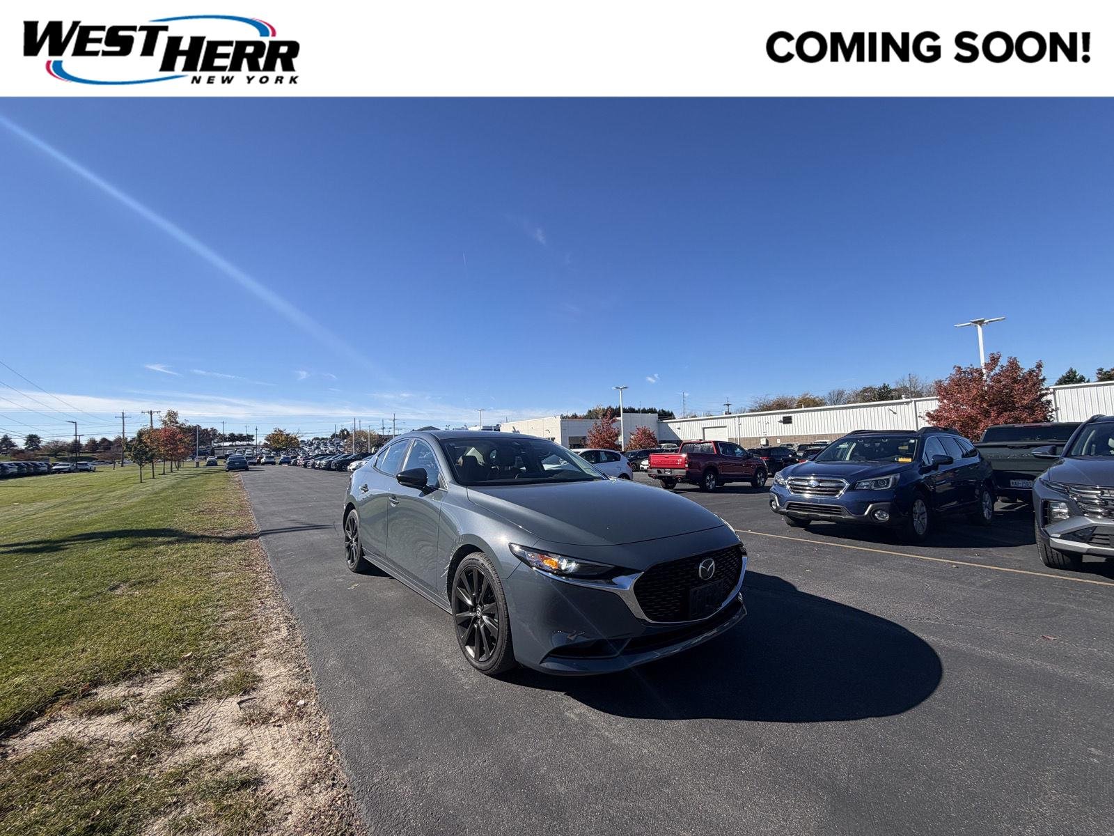 Used 2022 Polymetal Gray Metallic Mazda Carbon Edition image 1