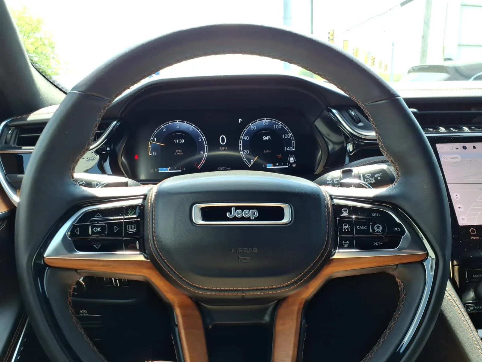 Used 2023 Bright White Clearcoat Jeep Summit Reserve image 24