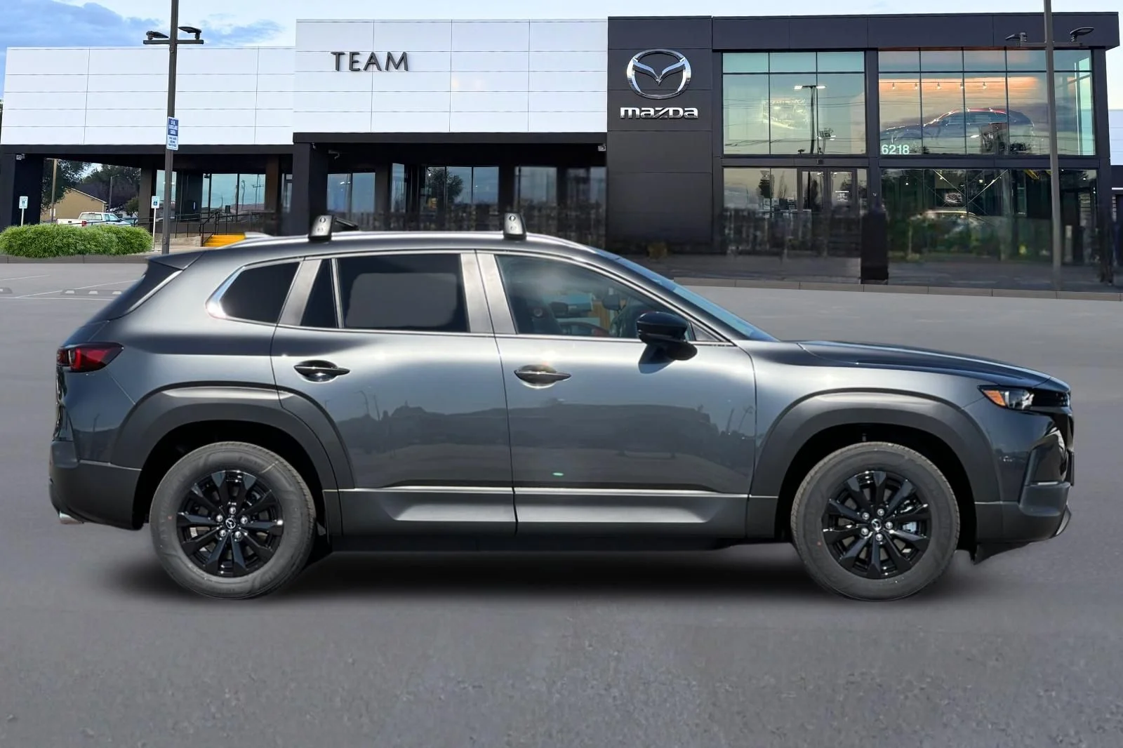 New 2026 Machine Gray Metallic Mazda Preferred AWD image 3