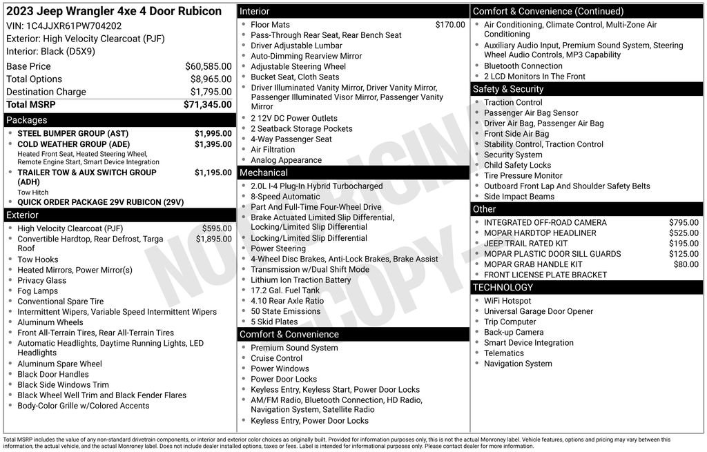 Certified Used 2023 Yellow Jeep Rubicon 4xe image 5