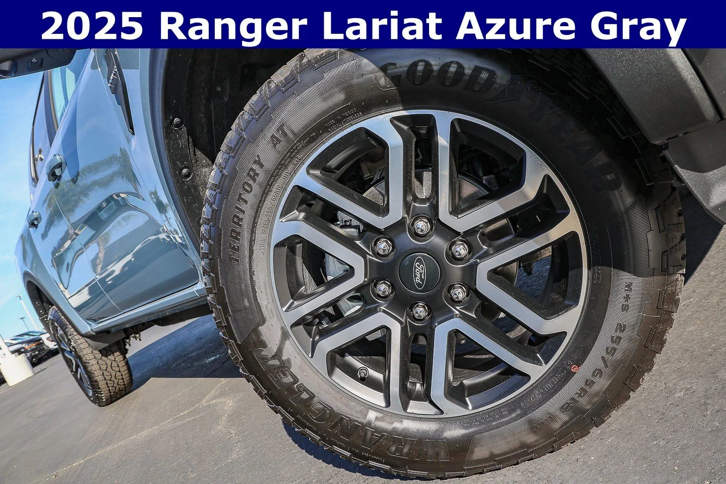 New 2025 Azure Gray Metallic Tri-coat Ford LARIAT® image 2