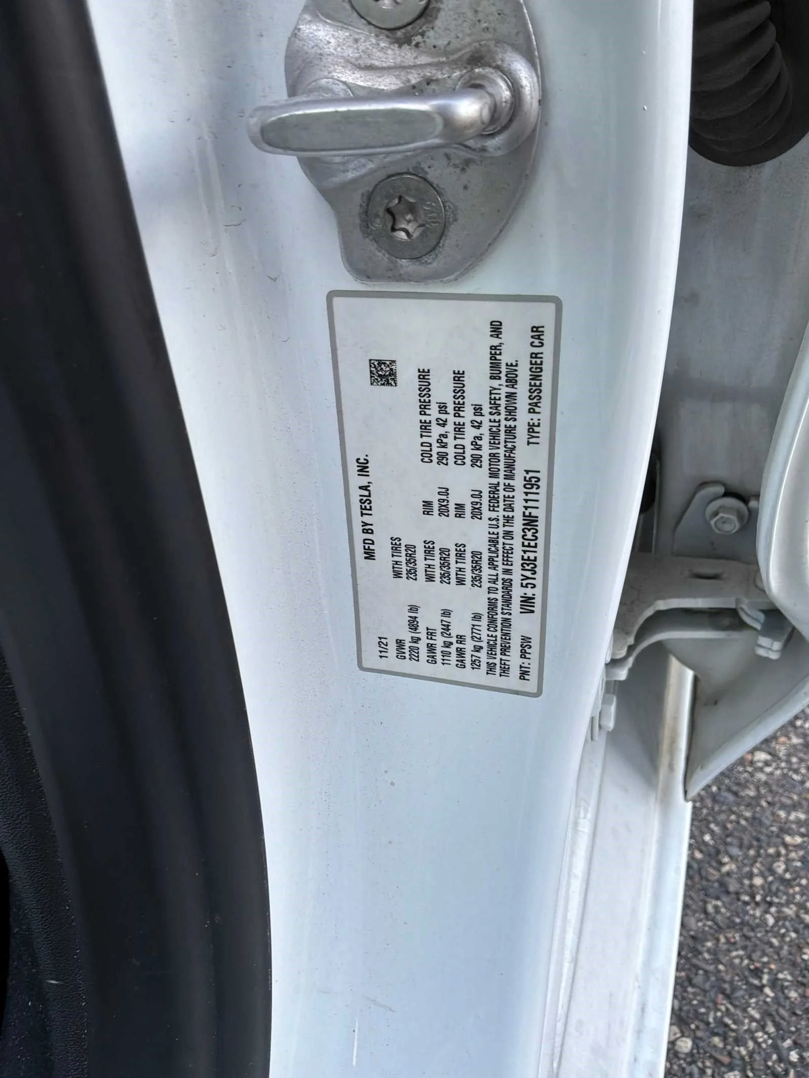 Used 2022 Pearl White Multi-Coat Tesla Performance image 6