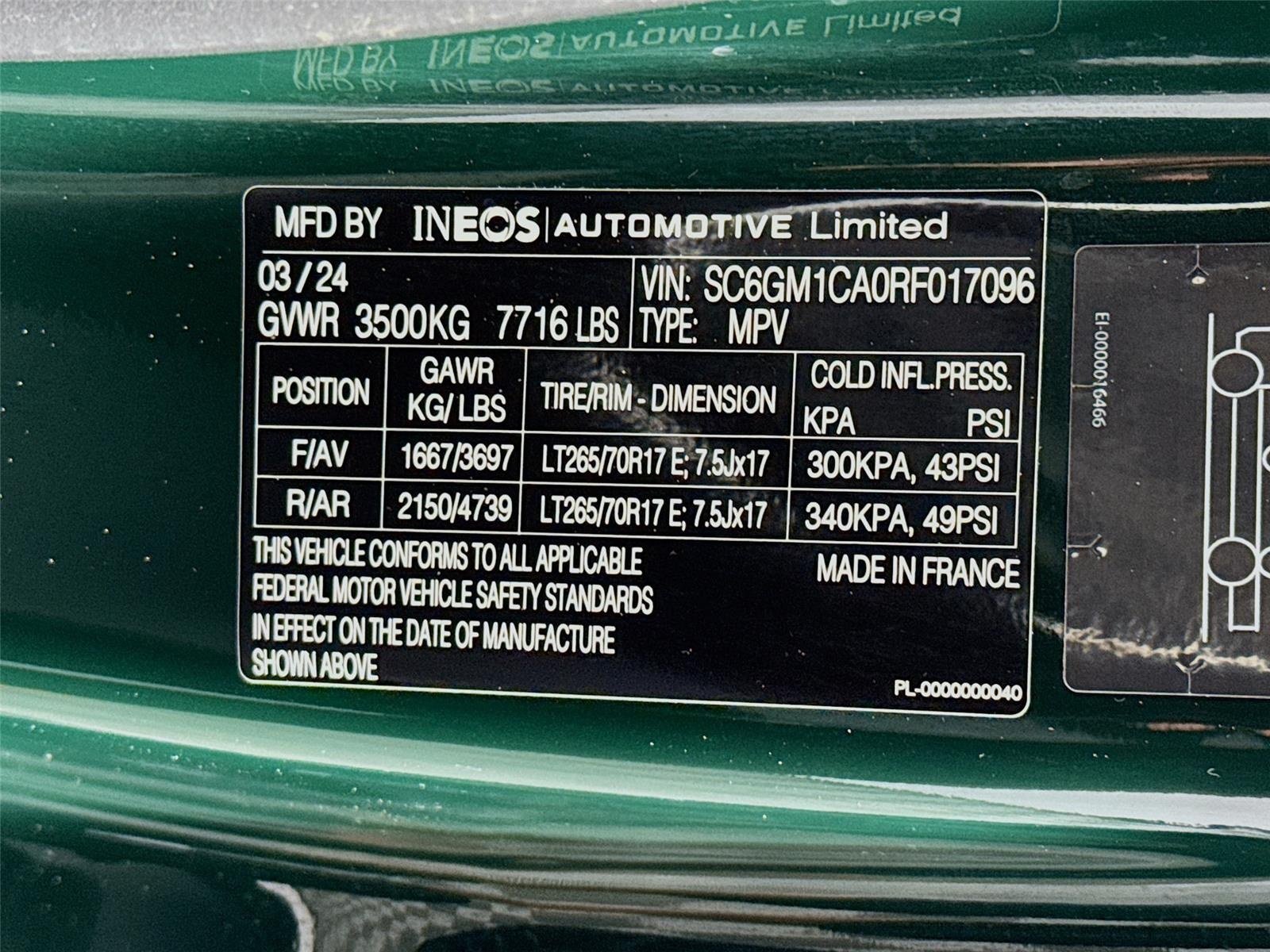 Used 2024 Sela Green INEOS Base image 30