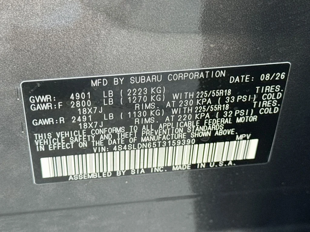 New 2026 Gray Subaru Limited image 42