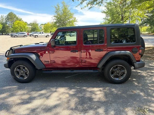 Used 2021 Red Jeep Unlimited Sport S image 2