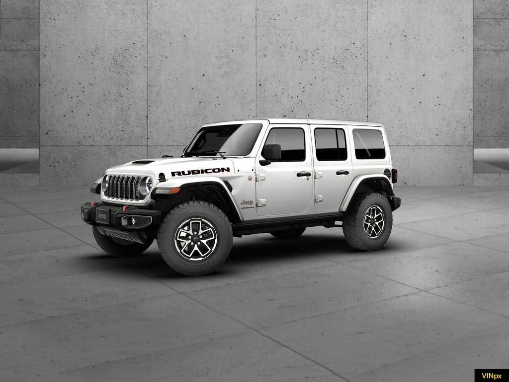 New 2026 Bright White Clear-Coat Exterior Paint Jeep Rubicon image 1
