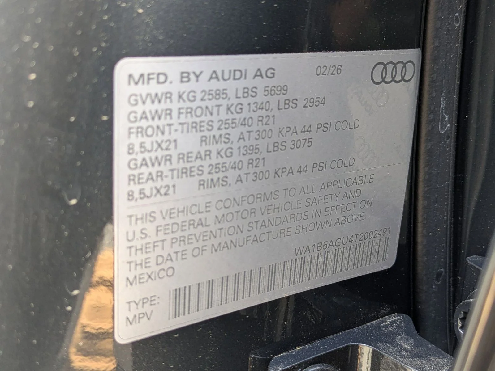 New 2026 Gray Audi Premium Plus image 17