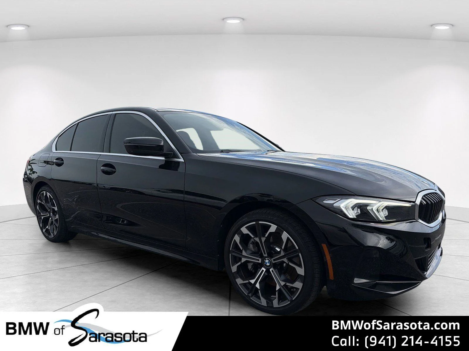 New 2025 Jet Black BMW 330i image 1