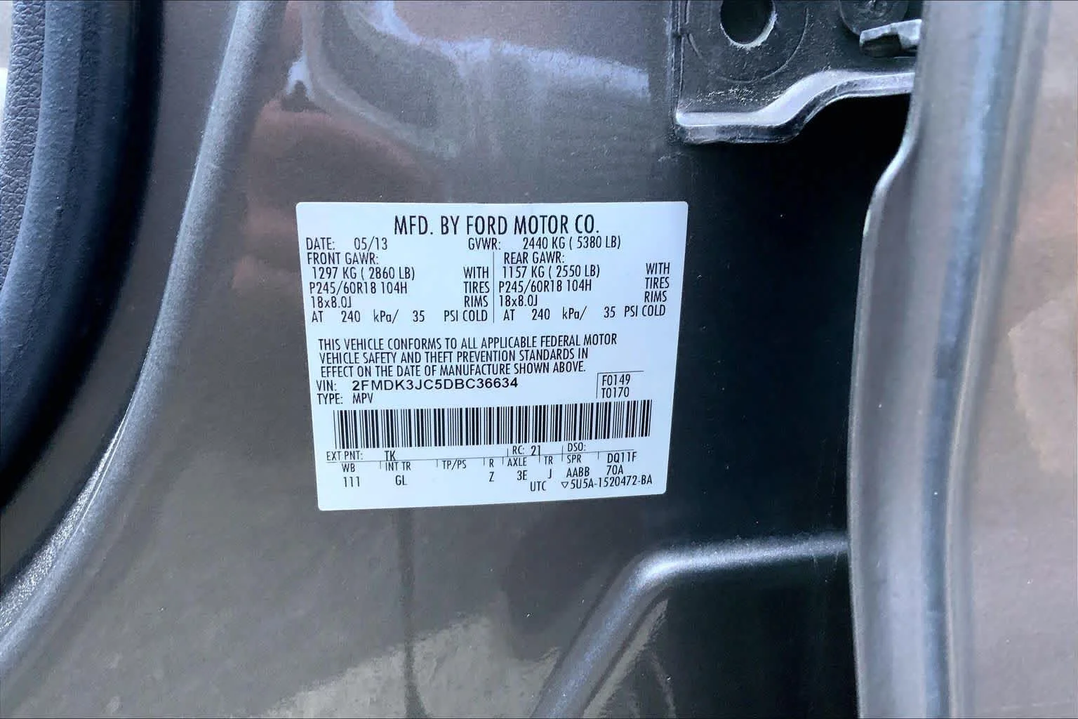 Used 2013 Mineral Gray Metallic Ford SEL image 31