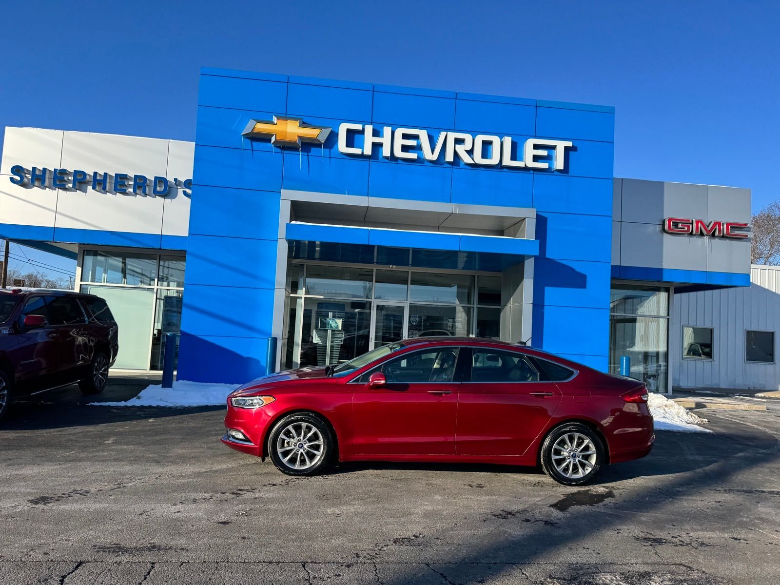 Used 2017 Ford Fusion SE with VIN 3FA6P0HD1HR348811 for sale in Wabash, IN