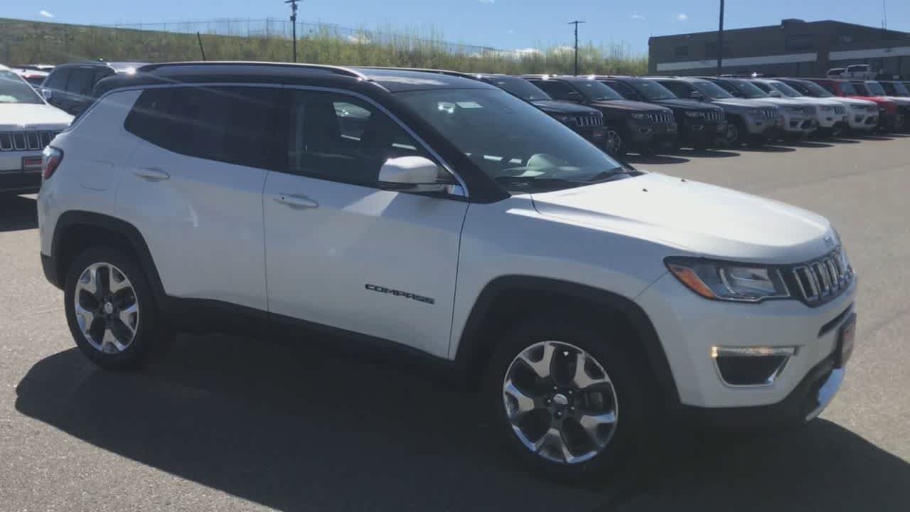 Used 2021 Pearl White Tri-Coat Jeep Limited image 2