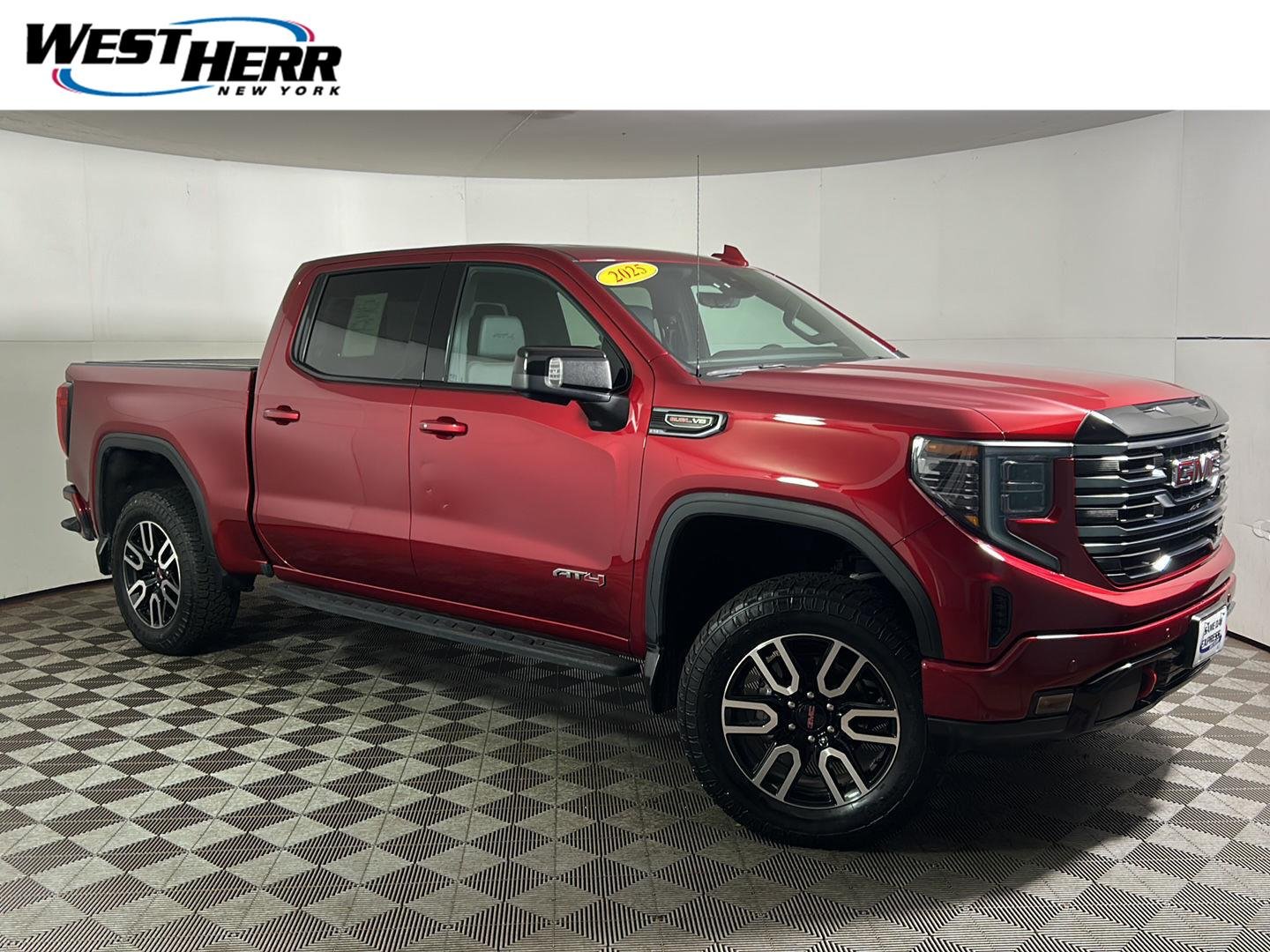 Used 2025 Volcanic Red Tintcoat GMC AT4 image 1