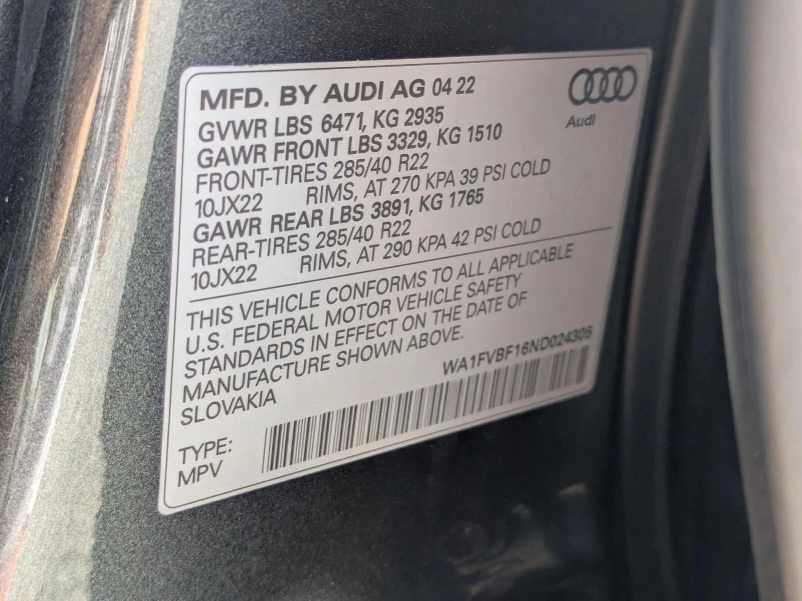 Used 2022 Grey Audi Prestige image 27