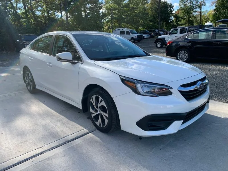 Used 2021 White Subaru Premium Sedan 4D image 16