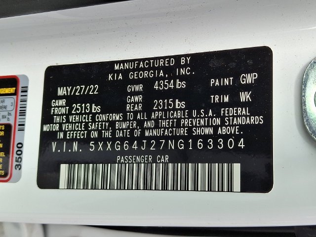 Used 2022 White Kia GT-Line image 28