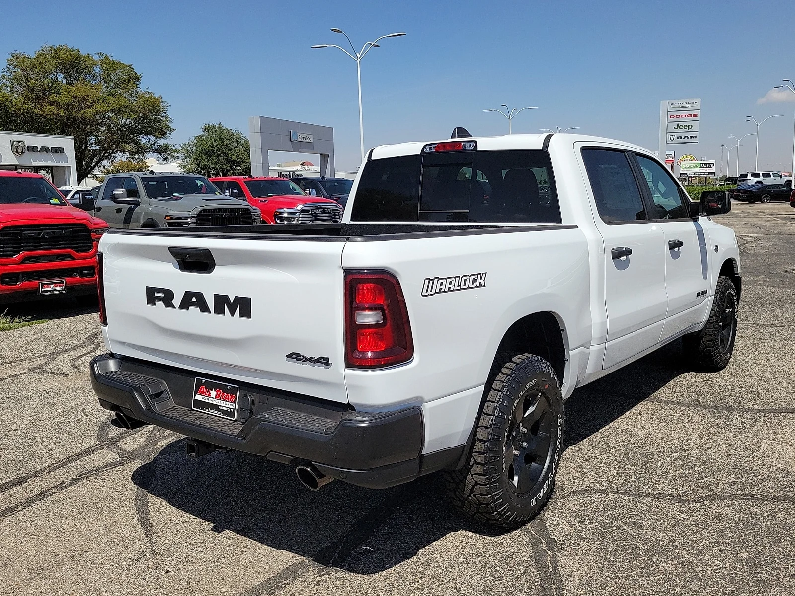 New 2026 Bright White Ram WARLOCK CREW CAB 4X4 5