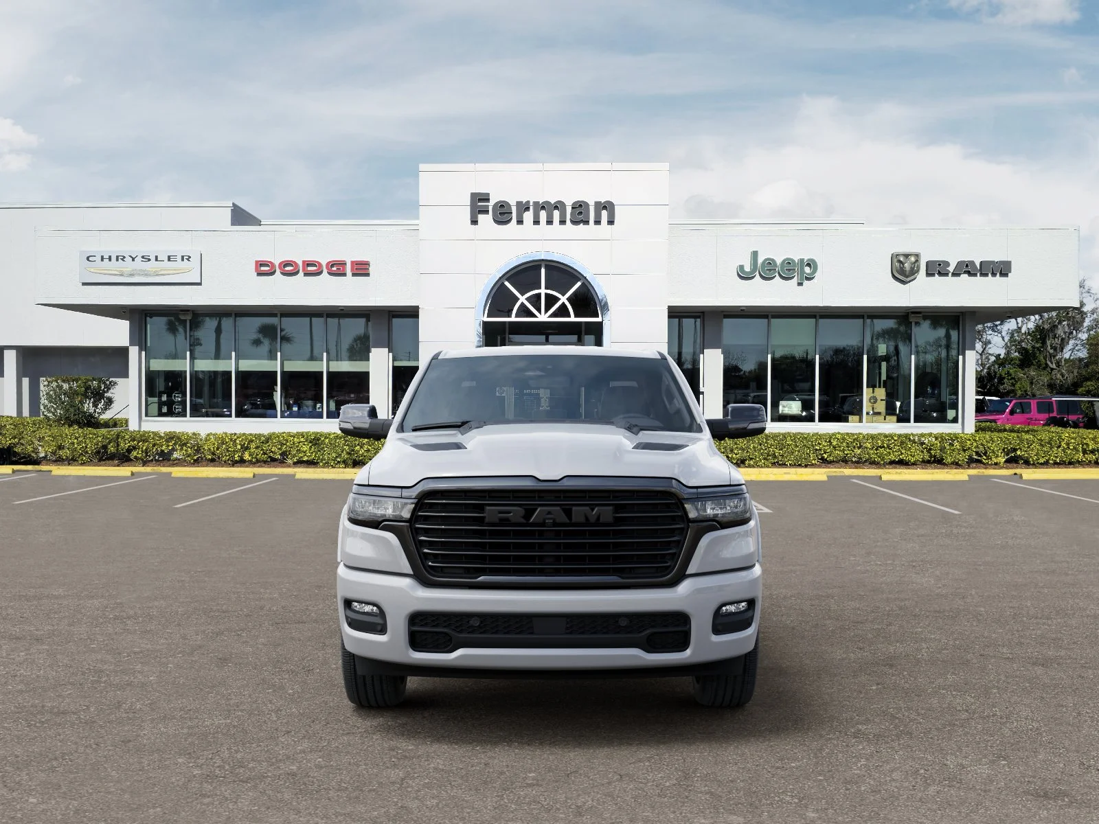 New 2026 Ivory White Tri-Coat Pearl-Coat Exterior Paint RAM Laramie image 36