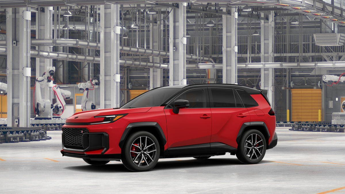 New 2026 Supersonic Red with Midnight Black Metallic roof Toyota GR SPORT image 2