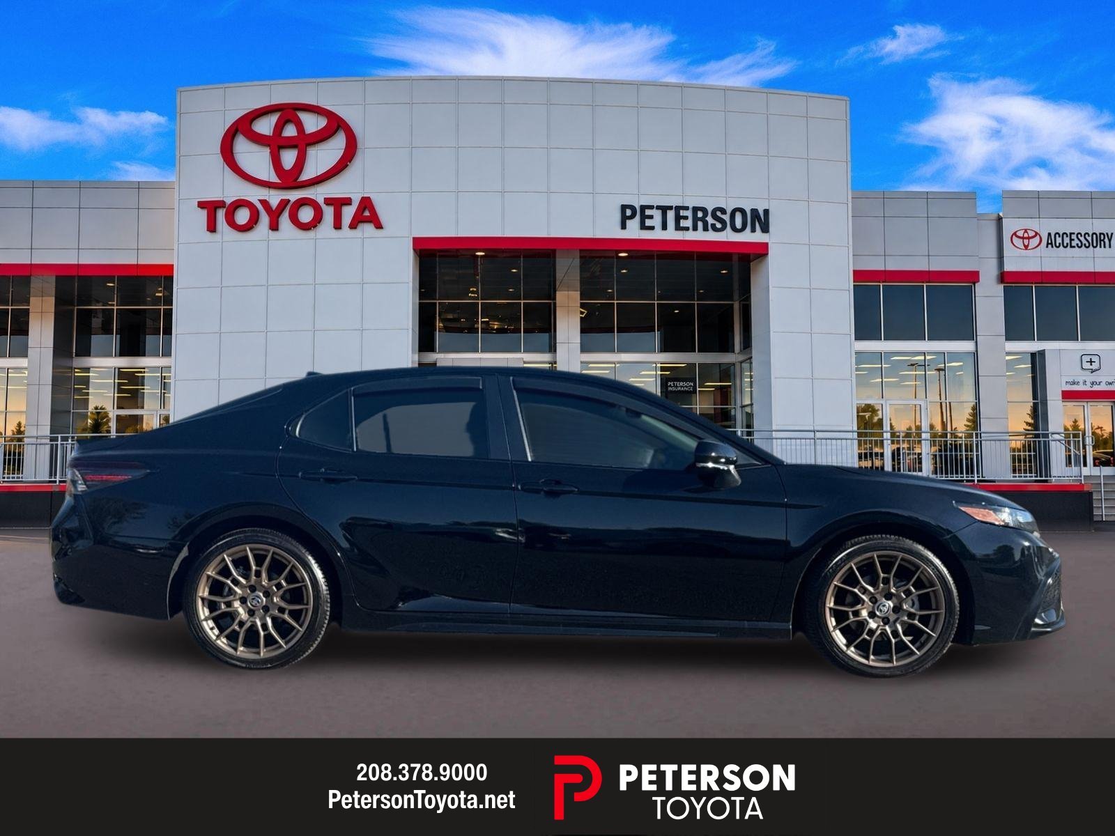 Used 2024 Black Toyota SE Nightshade image 2