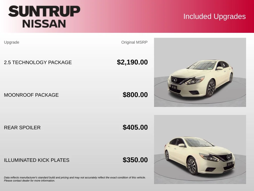 Used 2017 White Nissan 2.5 SL image 2