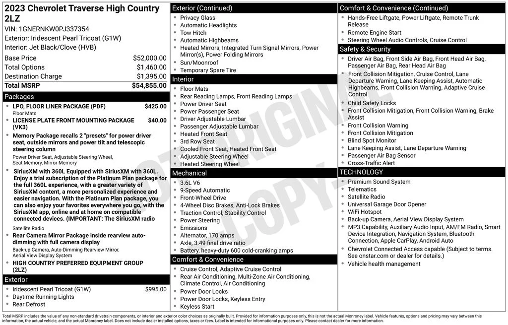 2023 Chevrolet Traverse High Country - Photo 45