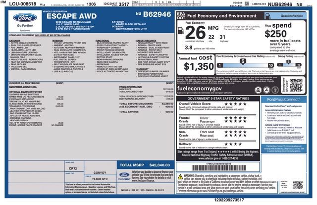 Used 2022 Black Metallic Ford Titanium image 32