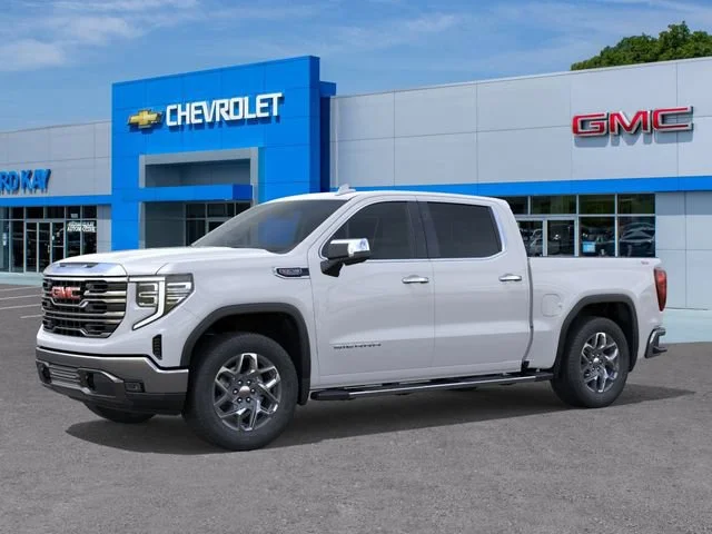 New 2026 Glacier White Tricoat GMC SLT image 2