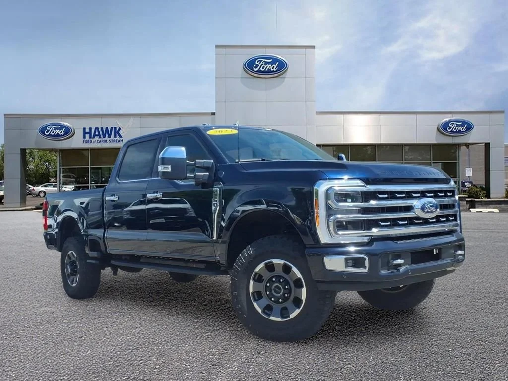 Certified Used 2023 Blue Metallic Ford Platinum image 1