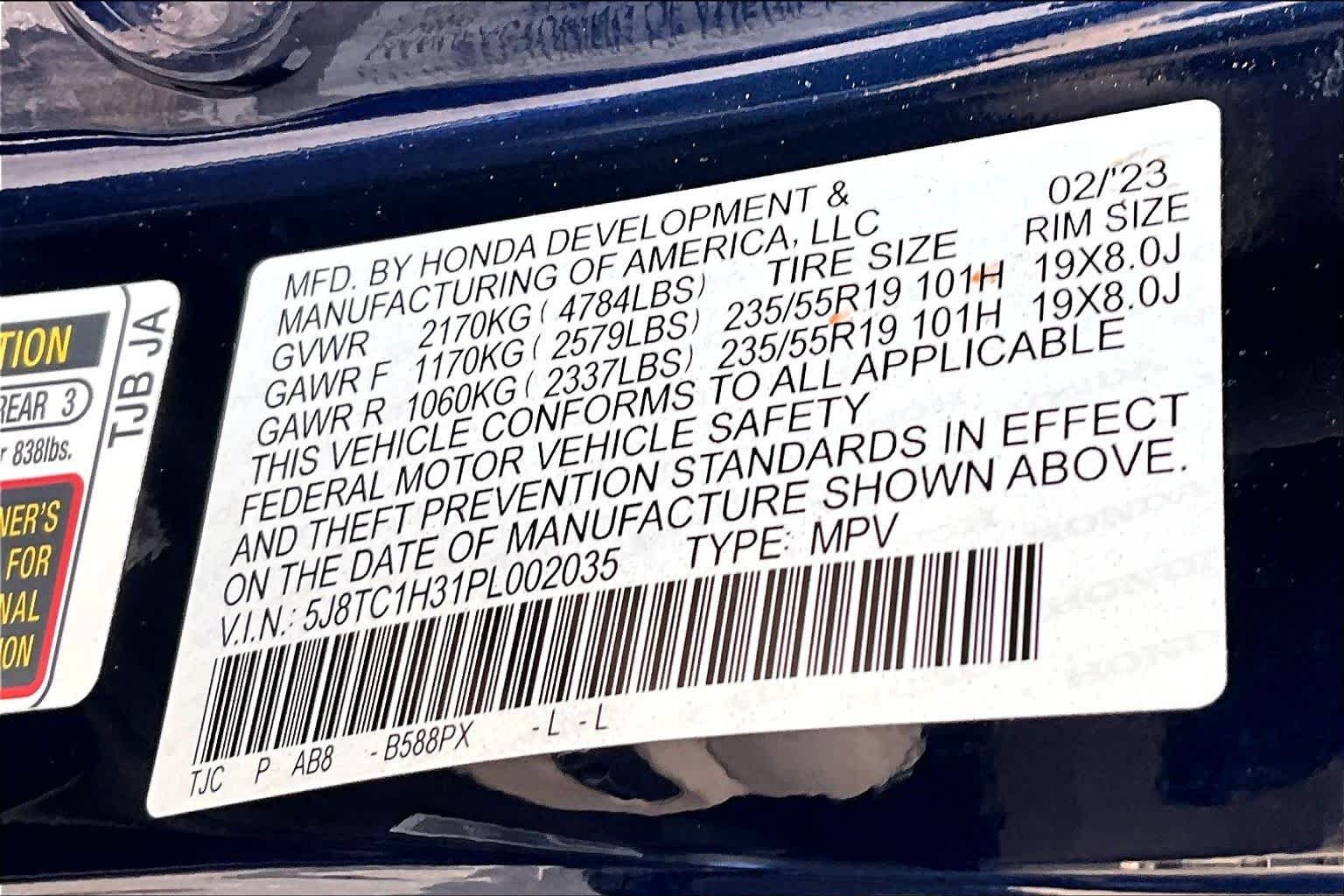 Used 2023 Fathom Blue Pearl Acura  image 33