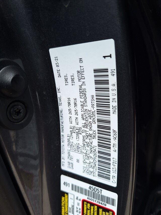 Used 2021 Magnetic Gray Metallic Toyota TRD Off-Road image 32