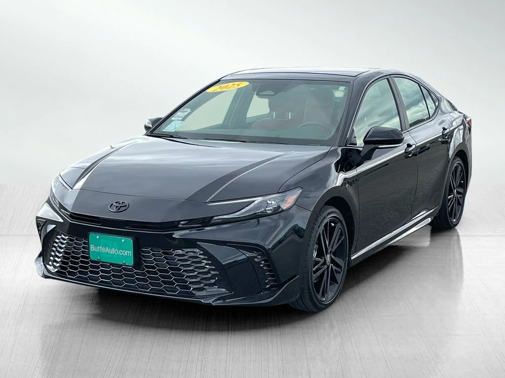 Used 2025 Midnight Black Metallic Toyota XSE image 7