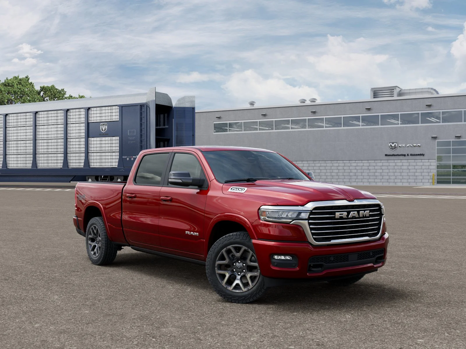 New 2026 Molten Red Pearl-Coat Exterior Paint RAM LARAMIE image 5