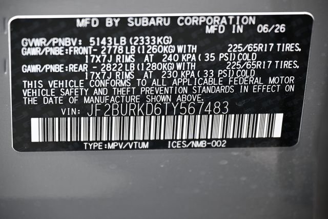 New 2026 River Rock Pearl Subaru Wilderness image 21