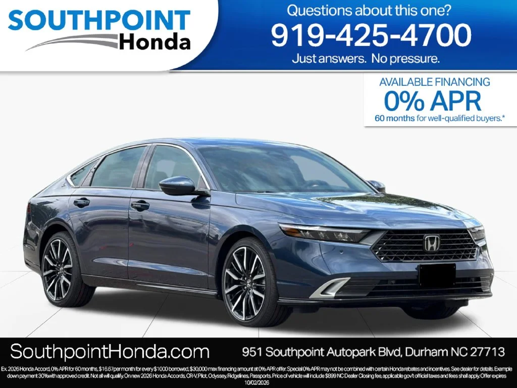 New 2026 Canyon River Blue Metallic Honda Touring image 1