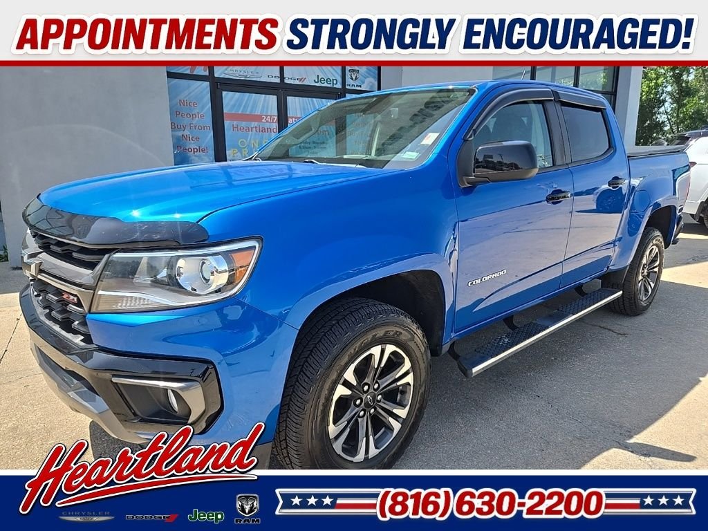 Used 2021 Chevrolet Colorado Z71 with VIN 1GCGTDEN9M1196330 for sale in Kansas City