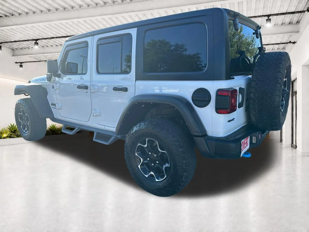 Used 2022 White Jeep Unlimited Rubicon 4xe image 11
