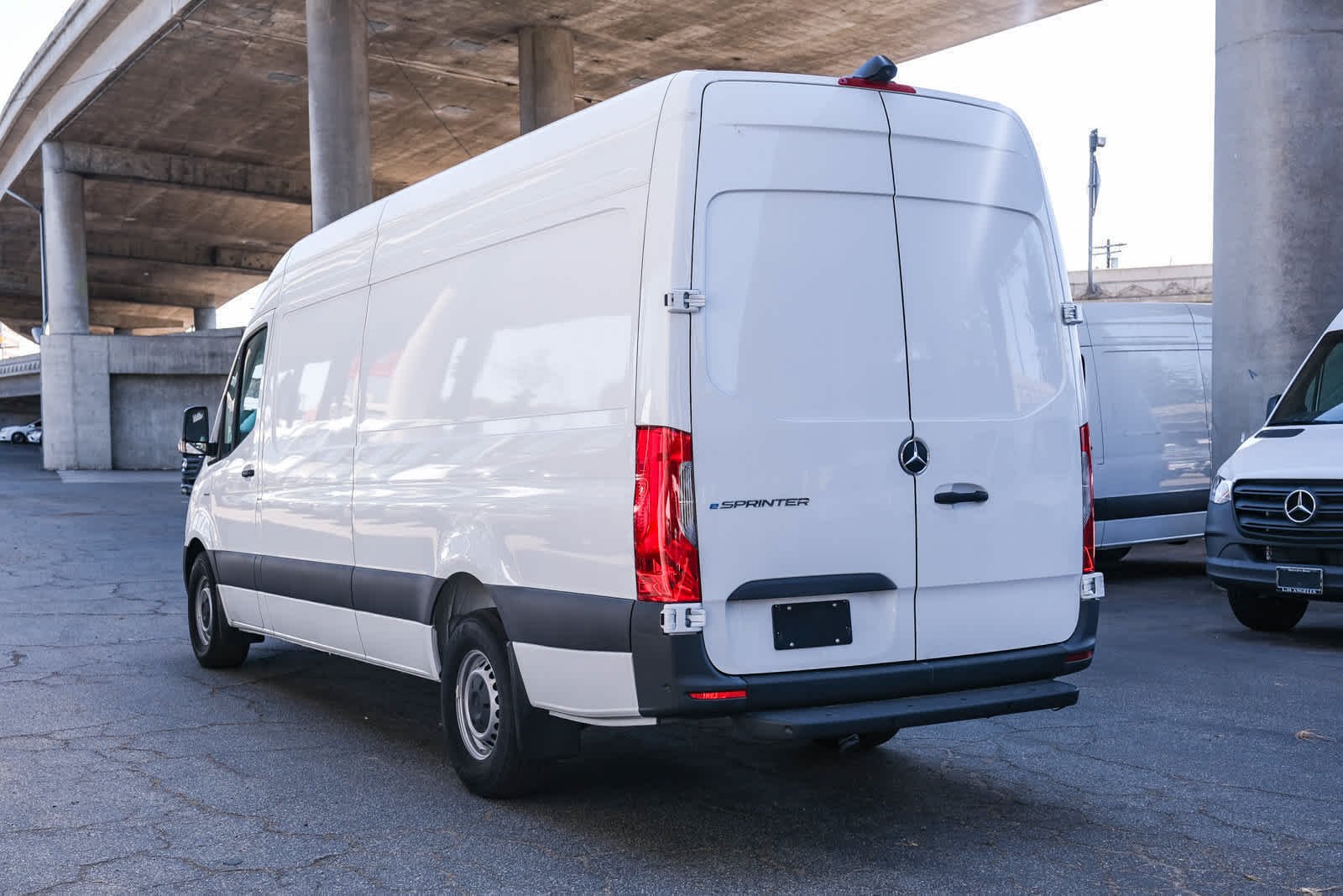 New 2025 Arctic White Mercedes-Benz Cargo 170 WB High Roof RWD Electric Motor image 6