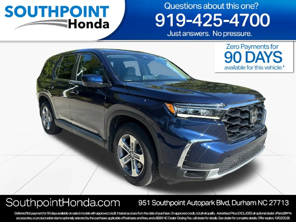 Used 2025 Obsidian Blue Pearl Honda EX-L image 1