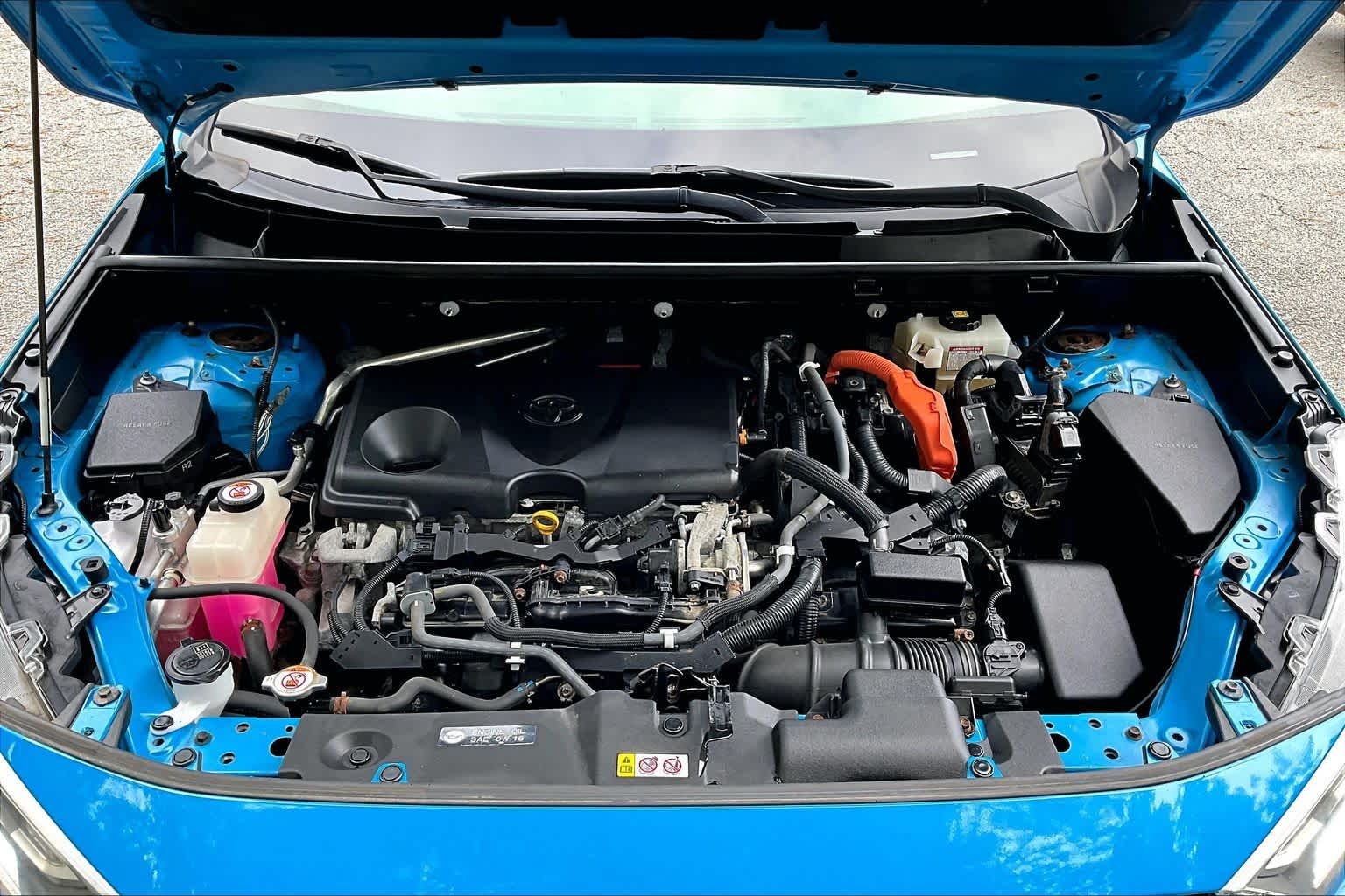 Used 2019 Blue Flame Toyota Hybrid XLE image 30