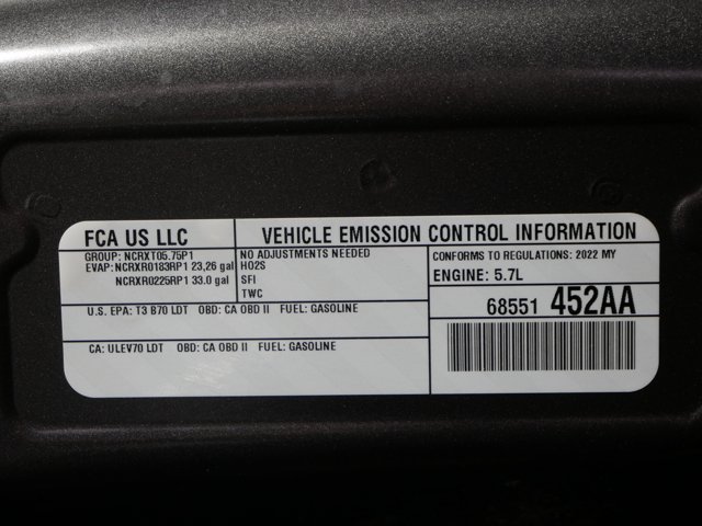Used 2022 Granite Crystal Metallic Clearcoat Ram Crew Cab Laramie w/ Level A Equipment Pkg image 34