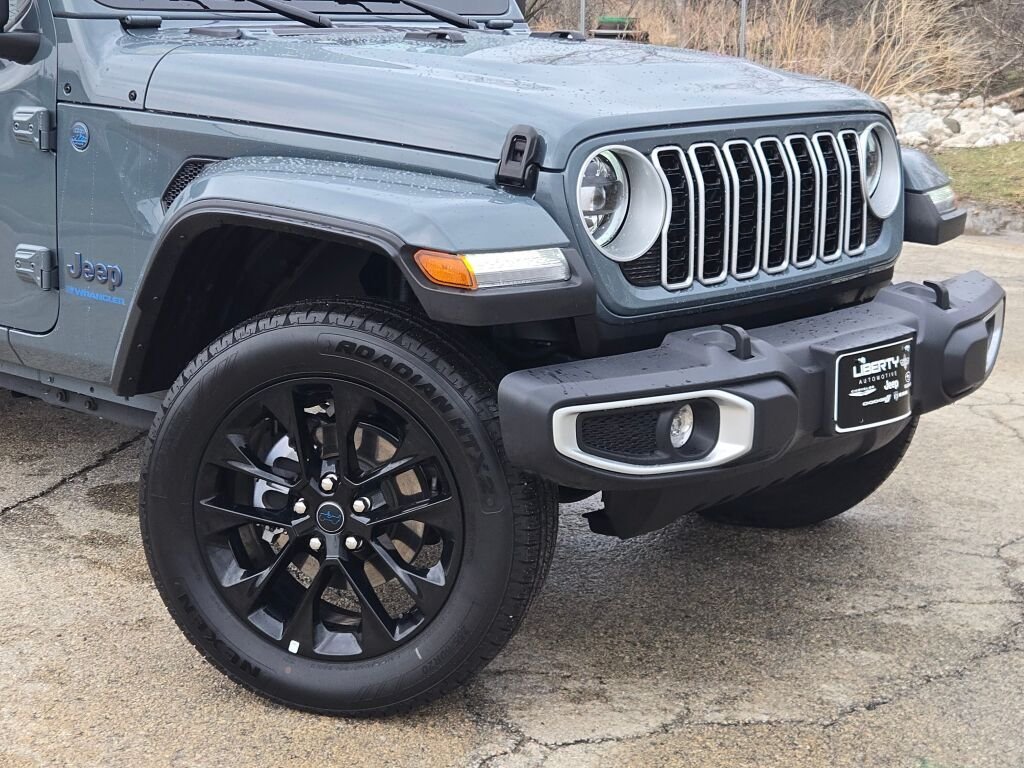 Certified 2025 Jeep Wrangler 4xe Sahara 4XE with VIN 1C4RJXP60SW579319 for sale in Libertyville, IL