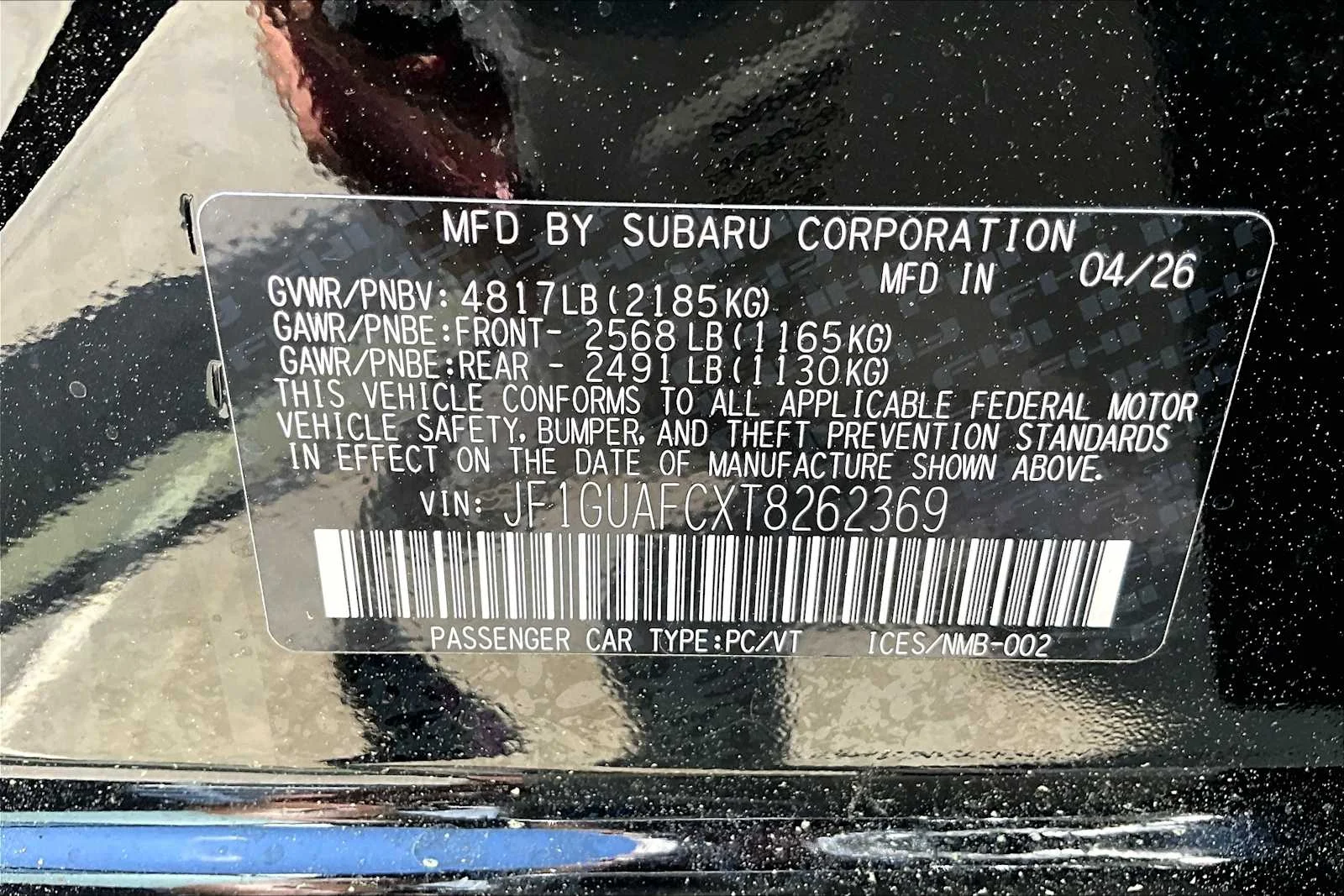 New 2026 Crystal Black Silica Subaru Sport image 18