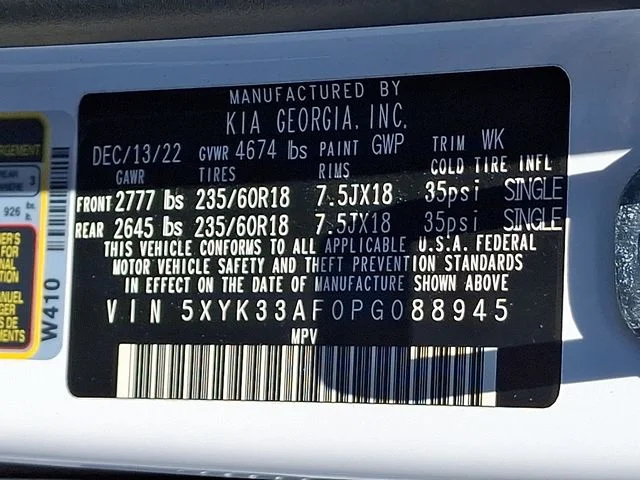 Used 2023 White Kia EX image 28