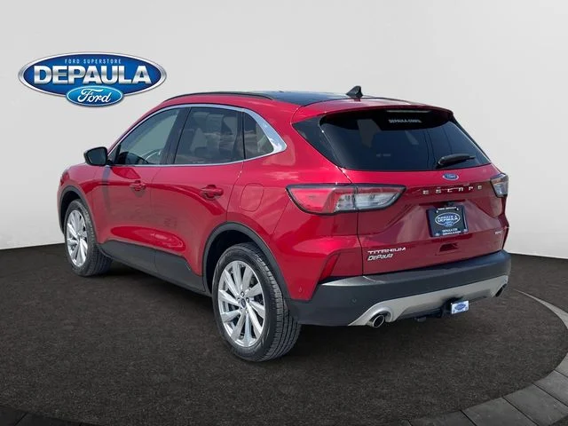 Certified Used 2022 Red Ford Titanium image 4
