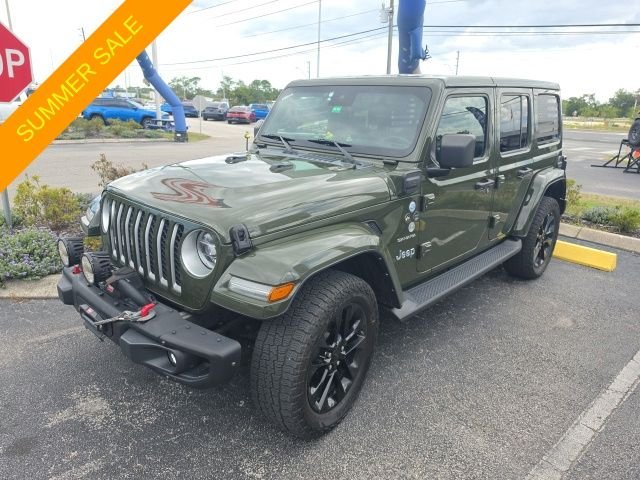 Used 2021 Green Jeep Unlimited Sahara 4xe image 17
