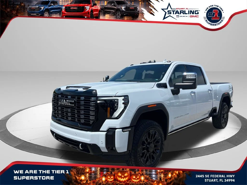 New 2026 Glacier White Tricoat GMC Denali Ultimate image 1