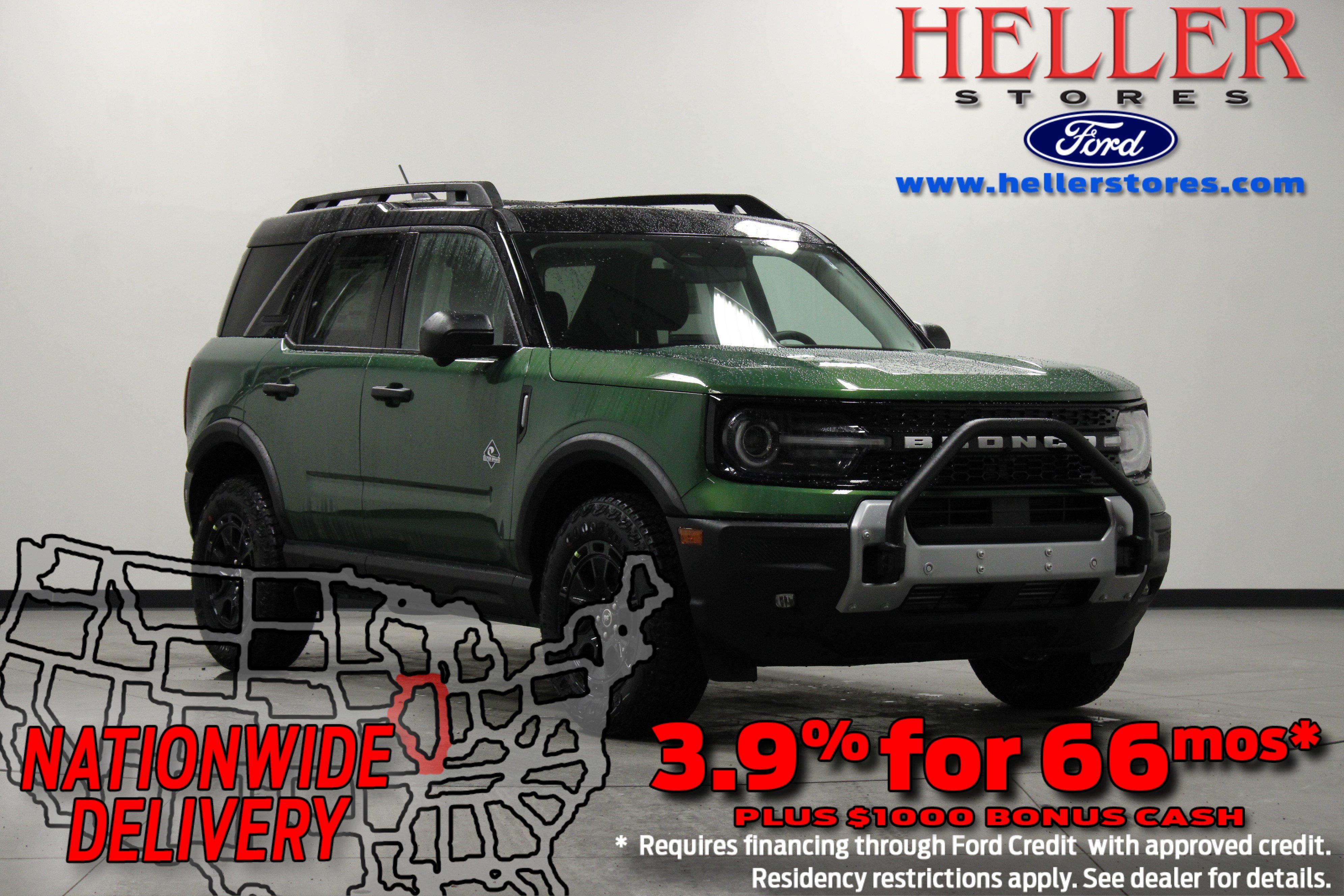 New 2025 Eruption Green Metallic Ford Outer Banks image 1